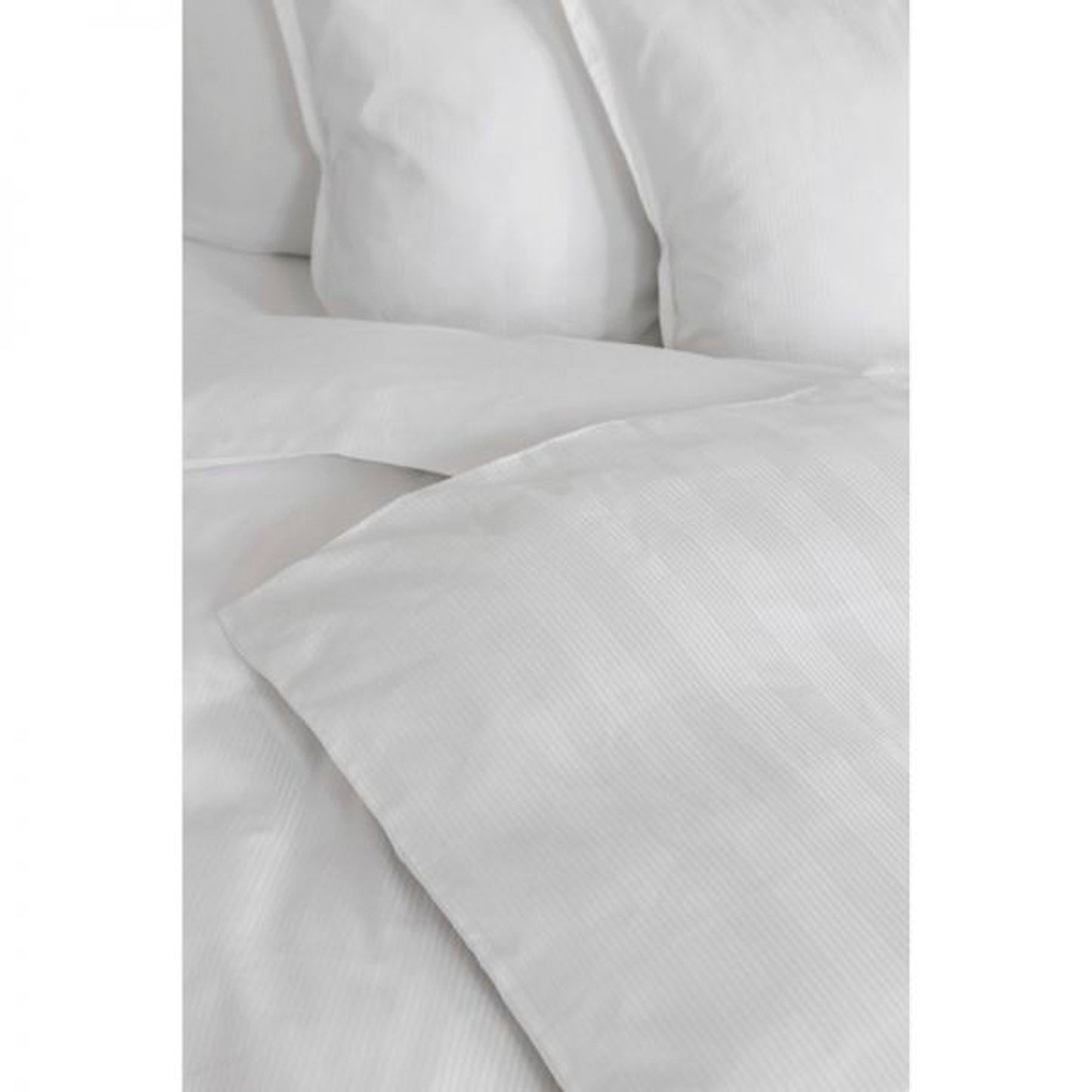 GEORG JENSEN DAMASK - Double stripe sengetøj 100 % Økologisk bomuld i hvid eller grå. Vælg mellem 140x200 cm. eller 140x220 cm.