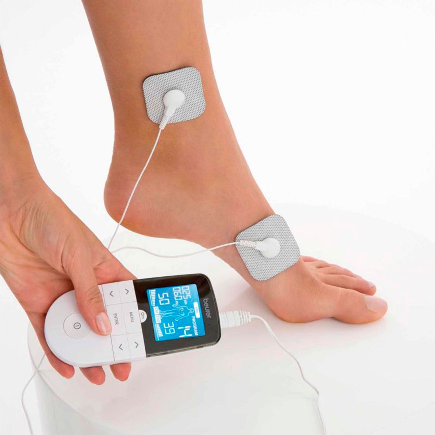 Beurer - Muskelstimulator, terapi til smertelindring & massage i et produkt